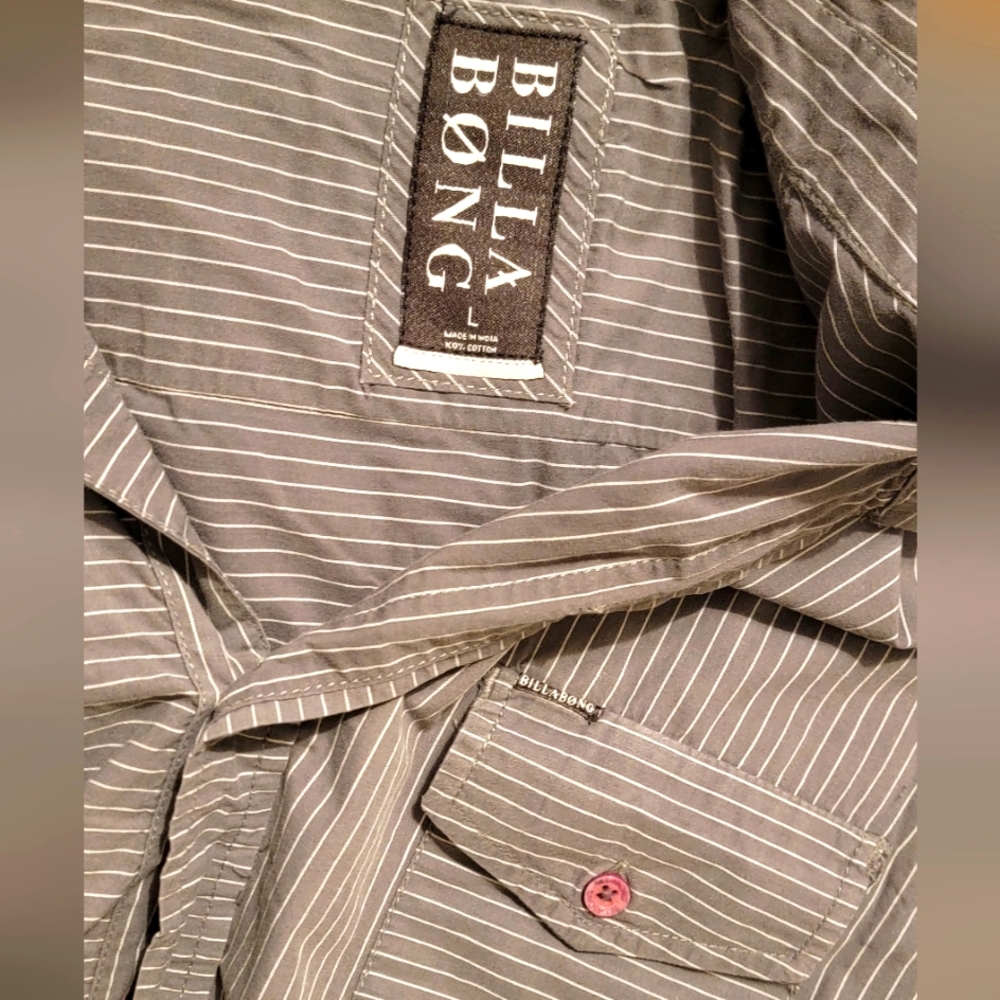 BILLABONG mens long-sleeve Size L - Picture 5 of 6